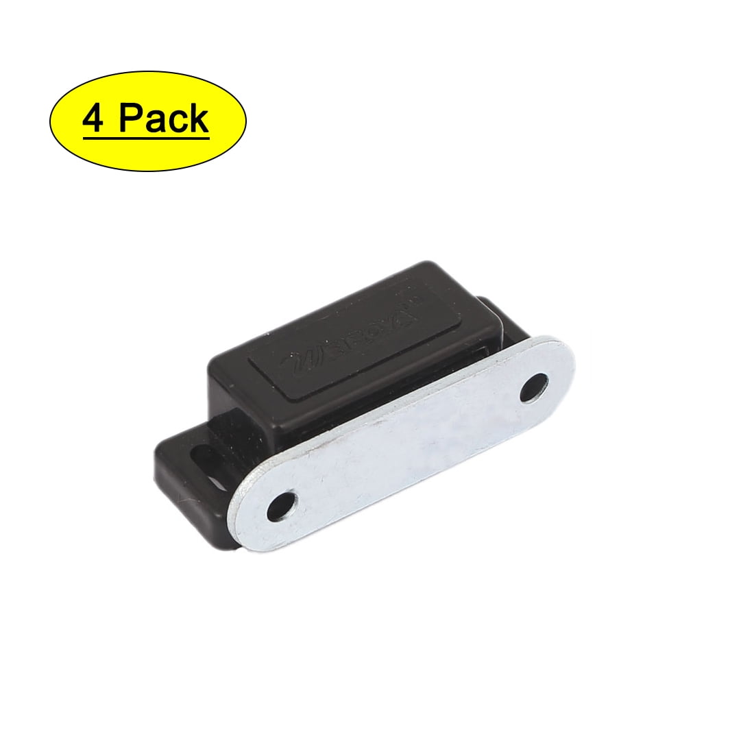 Cabinet Door Metal Plate Magnetic Catch Touch Latch 46mm Length 4pcs