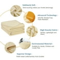 thumbnail image 6 of Soft Lightweight Microplush Flannel Fleece Bed Blanket Queen Beige, 6 of 7