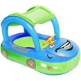 thumbnail image 1 of Flotador inflable para piscina con dosel para bebés, con forma de coche, para niños pequeños., 1 of 5