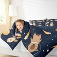 thumbnail image 4 of Castle Fairy Cute Capybara Twin Comforter Sets,Galaxy Rocket Stars Planet Bedding Set, 4 of 8