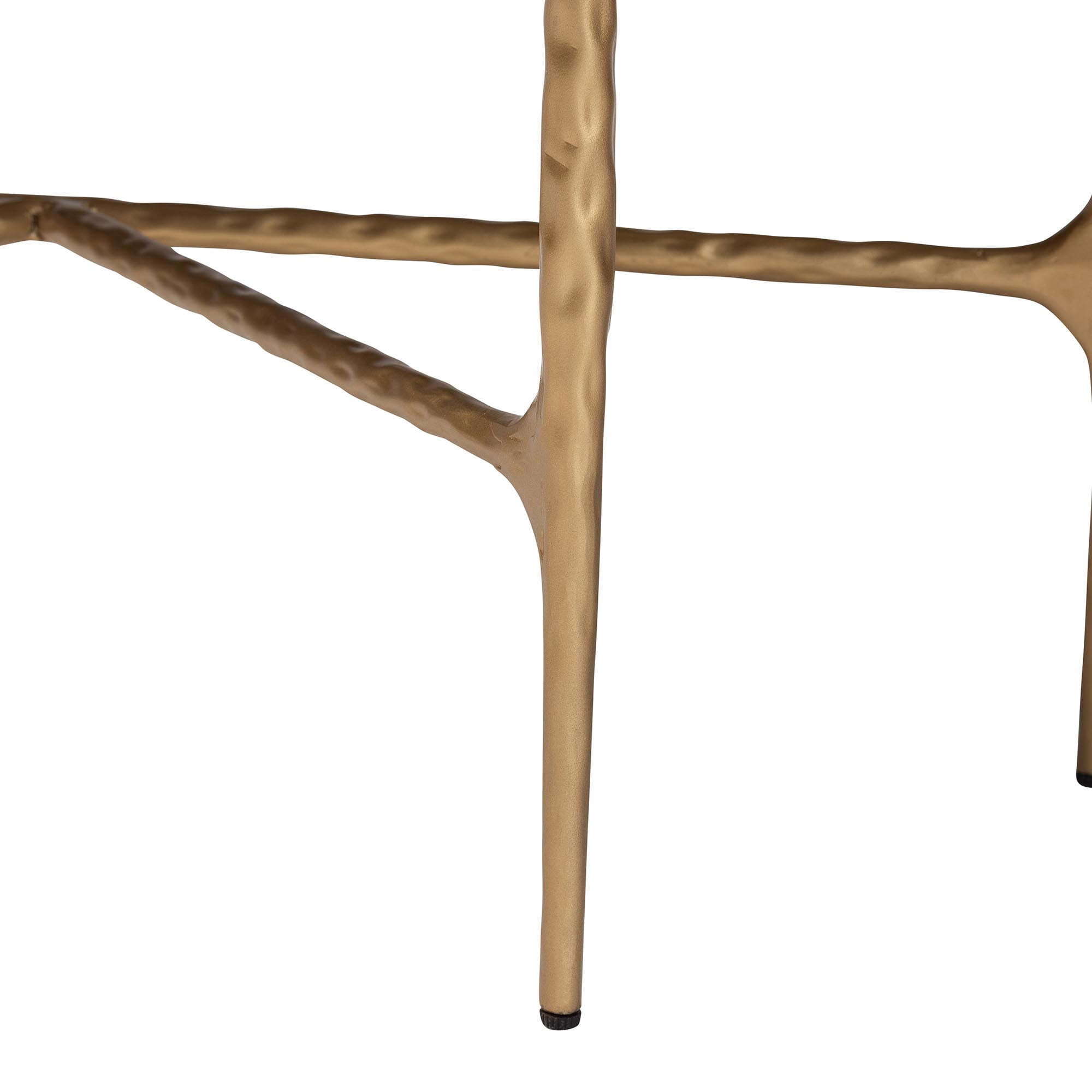 Baxton Studio Akanji Modern Console Table, Marble White