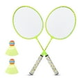 thumbnail image 4 of Raqueta de bádminton para niños con juego de 2 pelotas, juego de deportes al aire libre, juguete para niños y niñas, amarillo fluorescente YUNYI BRAND  Deportes, 4 of 8
