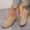 Khaki, variant on Caywon Women Slip On Shoes, Perforated Hollow Out Flat, Slingback Closed Toe Casual, Comfortable Ladies Walking Shoes Zapatillas Mujer