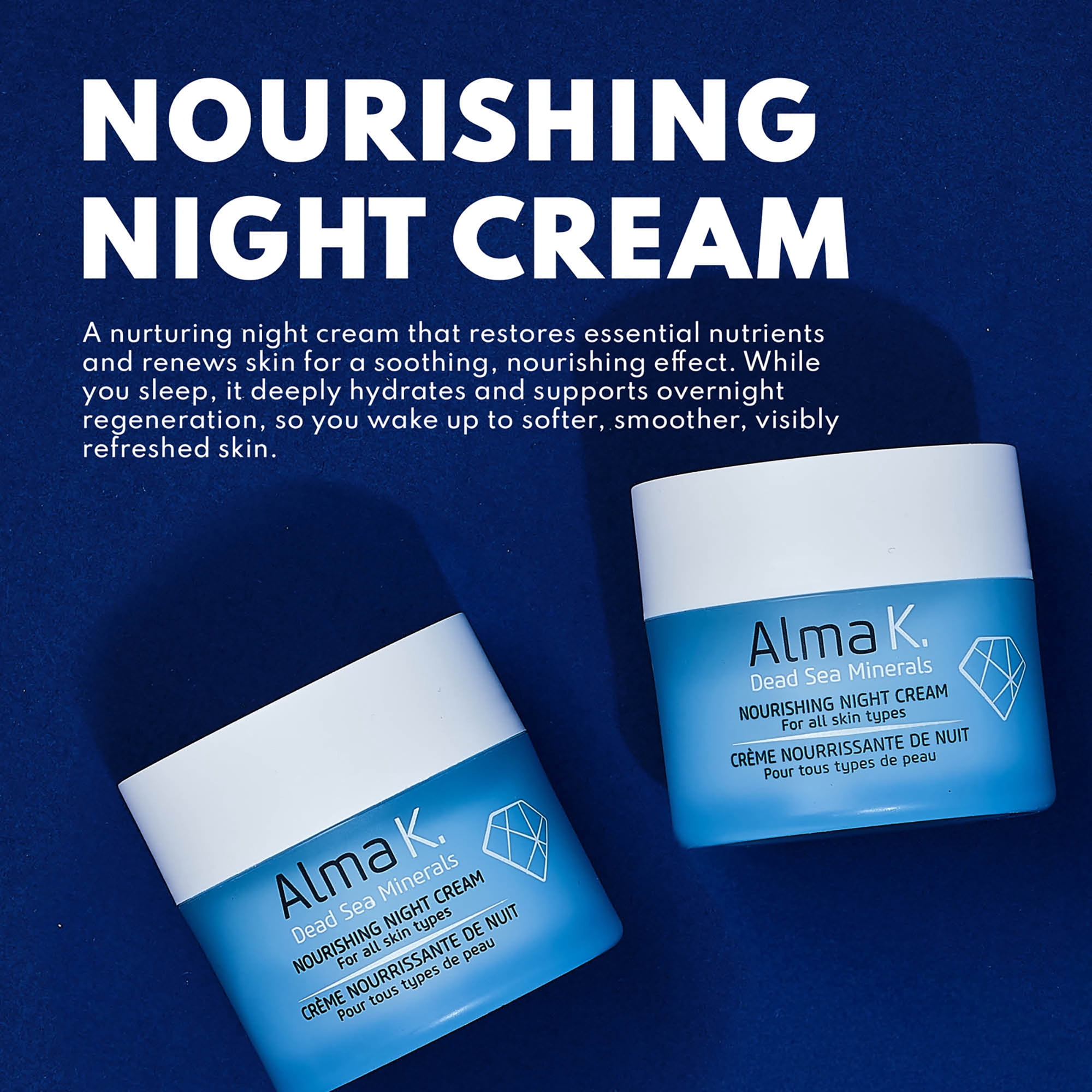 Alma K Nourishing Night Cream, Face Cream for Women, 1.7 oz