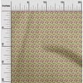 thumbnail image 2 of oneOone Polyester Spandex Fuschia Pink Fabric Tropical Leaves With Geomtric Sewing Craft Projects Fabric Prints By Yard 56 Inch Wide, 2 of 4