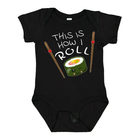 

Inktastic This is How I Roll- Cute Sushi Boys or Girls Baby Bodysuit