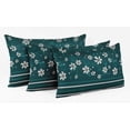thumbnail image 3 of Vargottam Lumbar Pillow Cover - Decorative Pillow Covers 24x12 Inches, Printed Teal Blue Theme Pillowcase, Decorative Lumbar Cushion Covers, 3 of 4