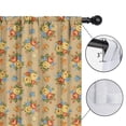 thumbnail image 4 of Pioneer Flower Floral Print Pattern Insulated Teens Curtains Set Of 2, Bedroom Essentials, Toddler Room Decor 42"x63", 4 of 5