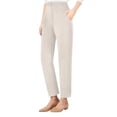 thumbnail image 3 of Breezora Women High Silky Soft Pull On Comfort Pants Casual Stretchy Waist Relaxed Trousers, 3 of 9