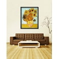 thumbnail image 2 of DECORARTS - Twelve Sunflowers by Vincent Van Gogh Art Reproduction. Oversize Solid Wooden Frame Matching with Giclee Prints Canvas Wall Art. Total framed size: 43x35", 2 of 6