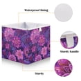 thumbnail image 3 of Foldable Fabric Storage Bin Home Cubes Clothing Organizer Bins Large Collapsible Box Basket for Home Organizer Lavender Bohemian Pattern, 3 of 7