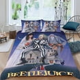 thumbnail image 2 of Beetlejuice Conjunto de sábanas temático, trío de piezas, cómodo y amigable con la piel, diseño único, regalo de decoración para el hogar para familiares, amigos y fans,173cm *218cm, 2 of 6