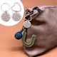 thumbnail image 4 of 2pcs jubilado llavero llavero llavero colgantes bolsa colgantes suministros de regalo (plata), 4 of 7