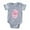 Heather Gray, variant on CafePress - Human Heart_Pk - Cute Infant Baby Football Bodysuit