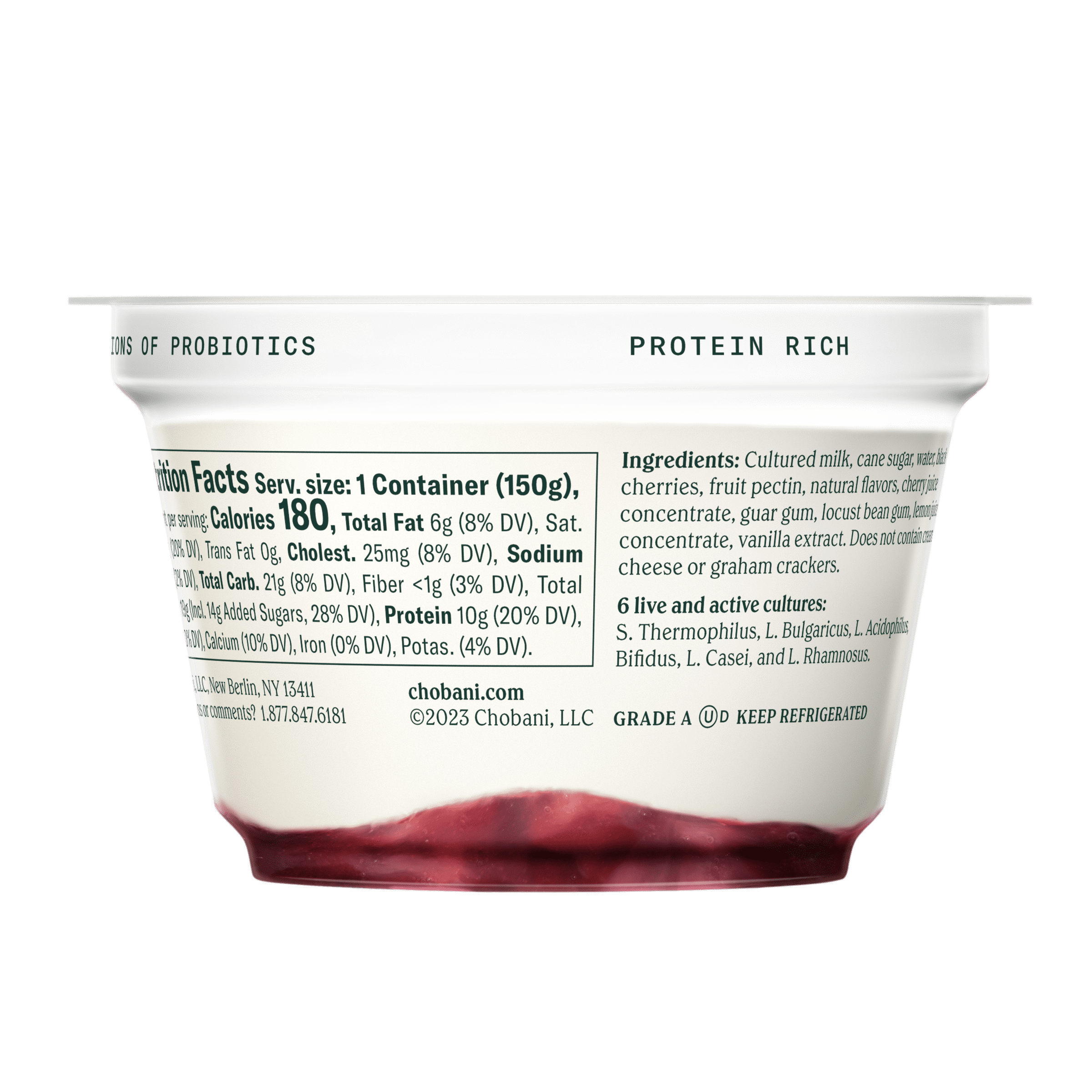 Chobani Creations Cherry Cheesecake 5.3 oz Cup