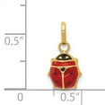 thumbnail image 2 of 14k Yellow Gold Ladybug Necklace Pendant Charm Insect Arachnid, 2 of 6