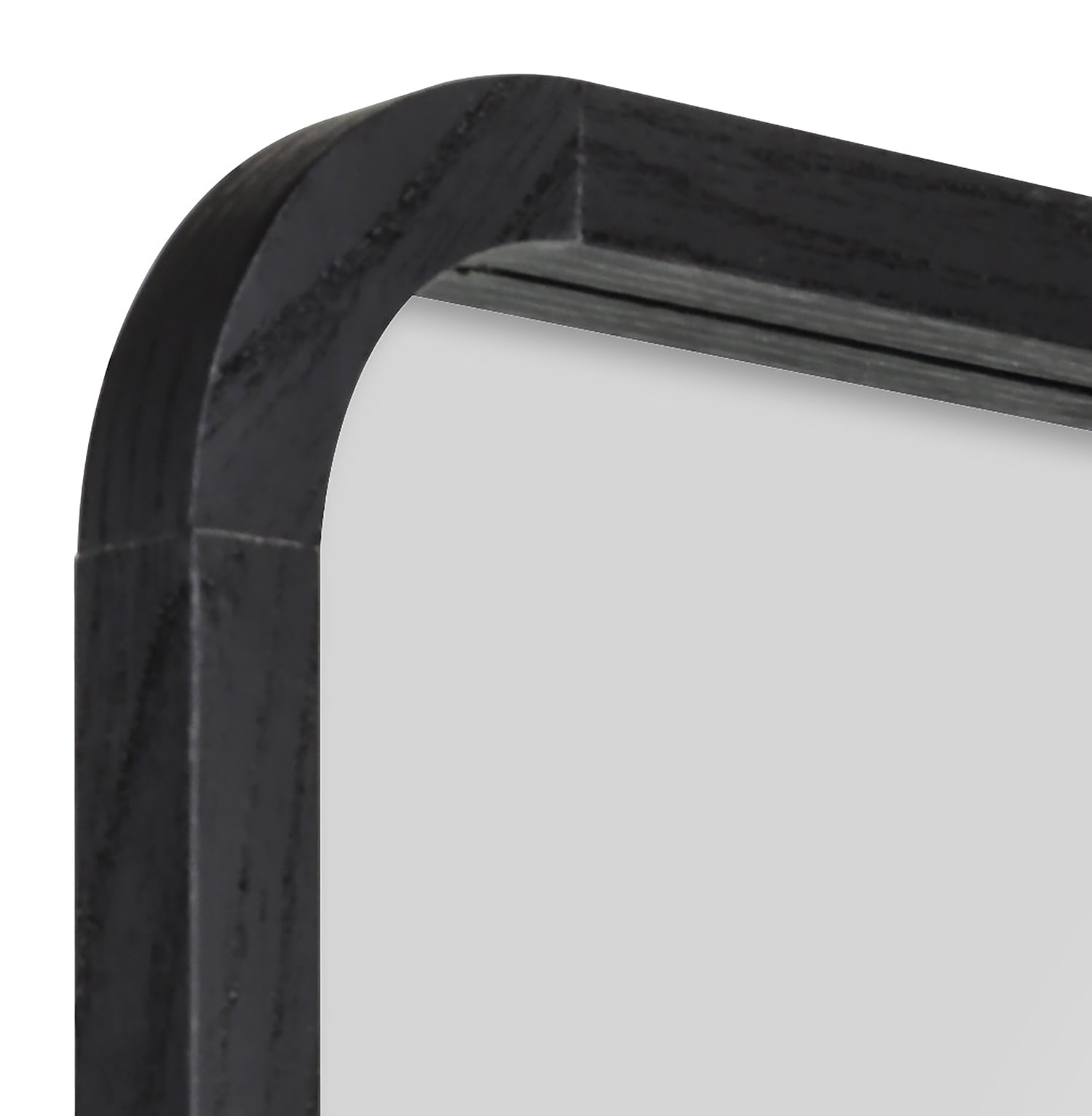 (2 pack) Mainstays 22inx30in Rounded Edge Rectangular Black Finish Wall Mirror