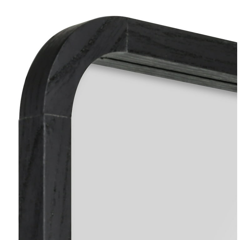 Mainstays 22inx30in Rounded Edge Rectangular Black Finish Wall  