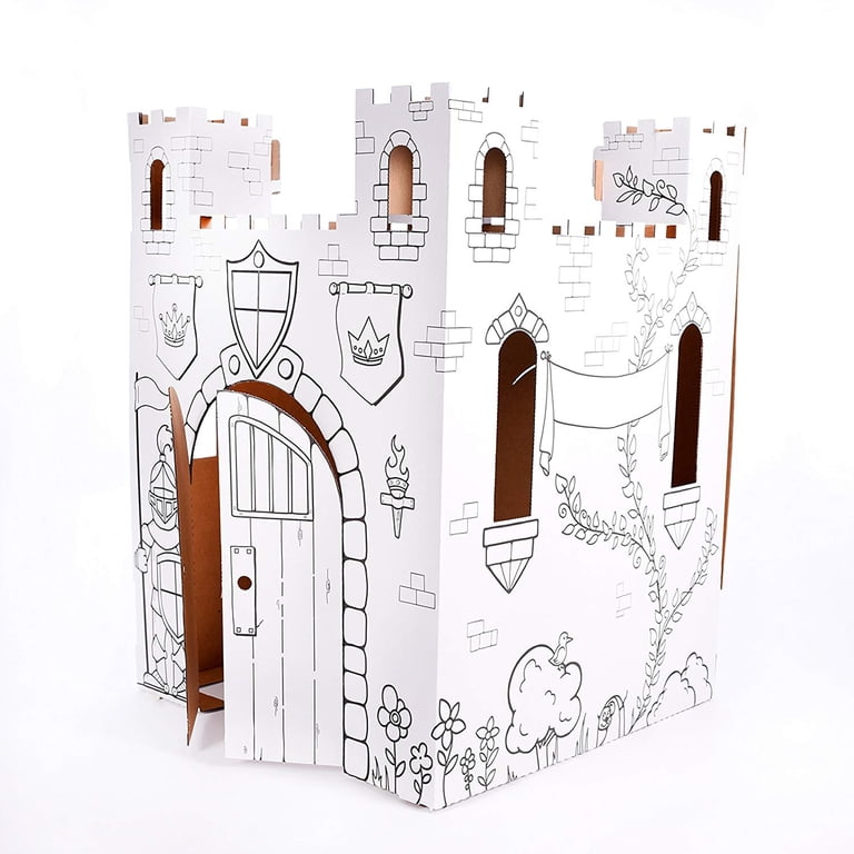 Coloring Castle Cardboard Playhouse photo 3