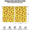 thumbnail image 2 of Boys Girls Kids Nursery Curtains Red Chili Peppers Print Pattern Window Drapes for Living Room Bedroom Playroom Decor Rod Pocket 42x54Inch 2 Panels, 2 of 2