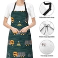 thumbnail image 4 of Kdxio Big Machine Apron with Pockets Adjustable Kitchen Aprons for Men Women Waterproof Aprons for Cooking,Drawing,Crafting, Baking Household Cleaning, 4 of 8