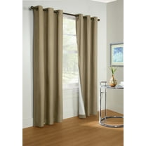 Plano Grommet Insulated Solid Curtain Panel 40" x 84" in Taupe