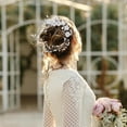 thumbnail image 4 of FRCOLOR Wedding Bridal Headwear Miss Bridesmaid 30.00X6.00X1.00CM White, 4 of 8