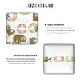 thumbnail image 5 of Gukieu Donut Sloth Print Leather Tissue Box, PVC Waterproof Velcro Opening and Closing Square Tissue Box Holder, Suitable for Home and Office Decoration, 5 of 7
