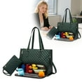 thumbnail image 4 of 2 In 1 Tote Bag Lunch Bag Combo for Everyday Use Food Storage 2 In 1 Lunch Tote Bag with Insulated Compartment Meets Functionality, 4 of 6