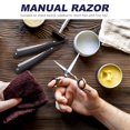 thumbnail image 4 of EXLEAF 2026 New Manual Folding Shaving Knife - Stainless Steel Razor with Non-Slip Plastic Handle,Compact Travel-Friendly Design for Beard & Hair Trimming,9.45 Inch, 4 of 7