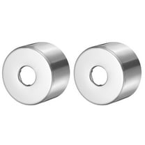 2 Pack Shower Arm Flange, 0.8"x 2.6"x 1.6"(OD.x ID.x H) Stainless Steel Round Escutcheon Plate, Wall Split Flange, Wall-Mounted Water Pipe Cover for Pipe, Silver