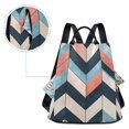 thumbnail image 5 of FORMRS Women's Travel Backpack Purse Anti-Theft Hidden Pockets Casual Shoulder Bag, Pink Geometric, 5 of 7