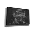 thumbnail image 2 of Epic Graffiti "Locomotive Engine Blueprint Patent Chalkboard" Giclee Canvas Wall Art, 26"x40", 2 of 3