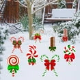 thumbnail image 3 of 8PCS Christmas Candy yard Decorations Plastic Outdoor Peppermint Lollipop Candy Signs with Stakes for Winter Holiday Christmas Outside Yard Pathway Lawn Decor Supplies, 3 of 9