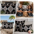 thumbnail image 5 of Black White Boho Outdoor Waterproof Pillow Covers, Modern Western Aztec Abstract Geometric Decorative Square Throw Pillowcase Sofa Cushion Sham for Patio/Couch/Chair, 24"x24" 2 Pack, 5 of 8