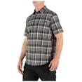 thumbnail image 2 of 5.11 Tactical Men's Poly-Cotton Hunter Plaid Short Sleeve Shirt, Black Plaid, X-Large, Style 71374, 2 of 4