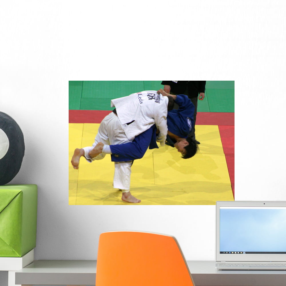Judo Wall Mural by Wallmonkeys Peel and Stick Graphic (18 in W x 14 in H) WM44899
