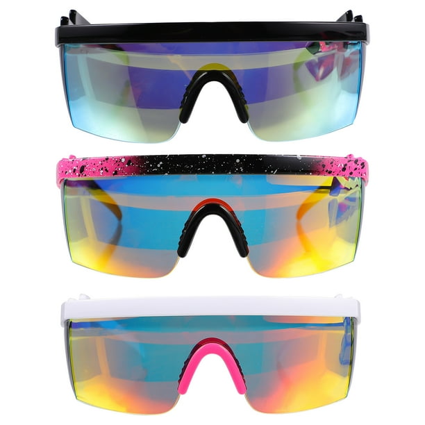 EeaseMX 3 gafas de ciclismo retro para montar en bicicleta, para eventos al aire libre, para hombres y mujeres.