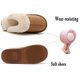 thumbnail image 3 of Pantuflas para hombre y mujer, pantuflas cálidas de piel sintética para invierno, pantuflas suaves y planas de felpa, antideslizantes para exteriores/interiores, con super Fokelyi LL-0807-1, 3 of 6