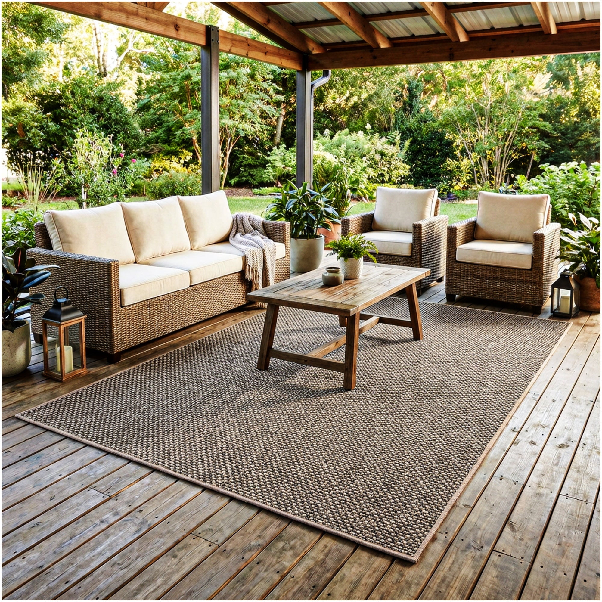 Koeckritz Rugs Nugget Special Bayou Sands Indoor/Outdoor Area Rug, 4' x 8'