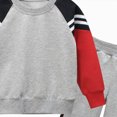 thumbnail image 4 of NOLDARES Baby Boy Fall Clothes Set Long Sleeve Crewneck Sweatshirts Pants Cute Infant Newborn Outfits(T208-Grey), 4 of 5