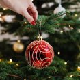 thumbnail image 4 of Christmas Tree Ornaments Balls Set - 25pcs Plastic Hanging Flocked Baubles with Matte, Shiny & Glitter Finishes, Holiday Decoration for Tree, Window & Party Scene, 4 of 5