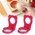 thumbnail image 1 of Yttmshdga Cake Mould 2pc Sandwich Cutter And Sealer 2024 New Crustless Sandwich Maker Crustless Sandwich Cutter Shapes Upgrade Bread Sandwich Cutter Circle Square Lunch Box, 1 of 9