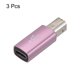 thumbnail image 3 of Adaptador USB C Hembra a Tipo-C Rosa Dorado Paquete de 3, 3 of 7