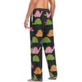 thumbnail image 5 of Men's Pajama Pants with Pockets Sleepwear Lounge Pants Stretch Casual Rainbow Dinosaur, 5 of 6