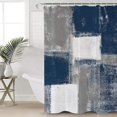 thumbnail image 4 of FNNMNNR Fabric Shower Curtain for Bathroom  Abstract Geometric Lavender  Custom Shower Curtain Set with Hooks  Luxury Bathroom Curtains  Purple Grey Waterproof Polyester Bathroom Accessor, 4 of 6