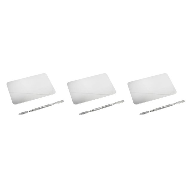 Soidarity Paleta de mezcla de maquillaje Acero inoxidable Mano de obra fina Reutilizable Sólido Conveniente Paletas cosméticas para salón de Type1 NO1