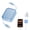 Blue, variant on 240W retractable data cable with dual Type-C ports Fast Charging Data