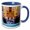 Blue/White, variant on 3drose, Image of Main Plaza on Ship with Musicians Playing, 11oz Magic Transforming Mug