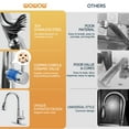 thumbnail image 3 of Wowow Pull Out Kitchen Faucet with Deck Plate & 6 Functions in Matte Black, 3 of 4